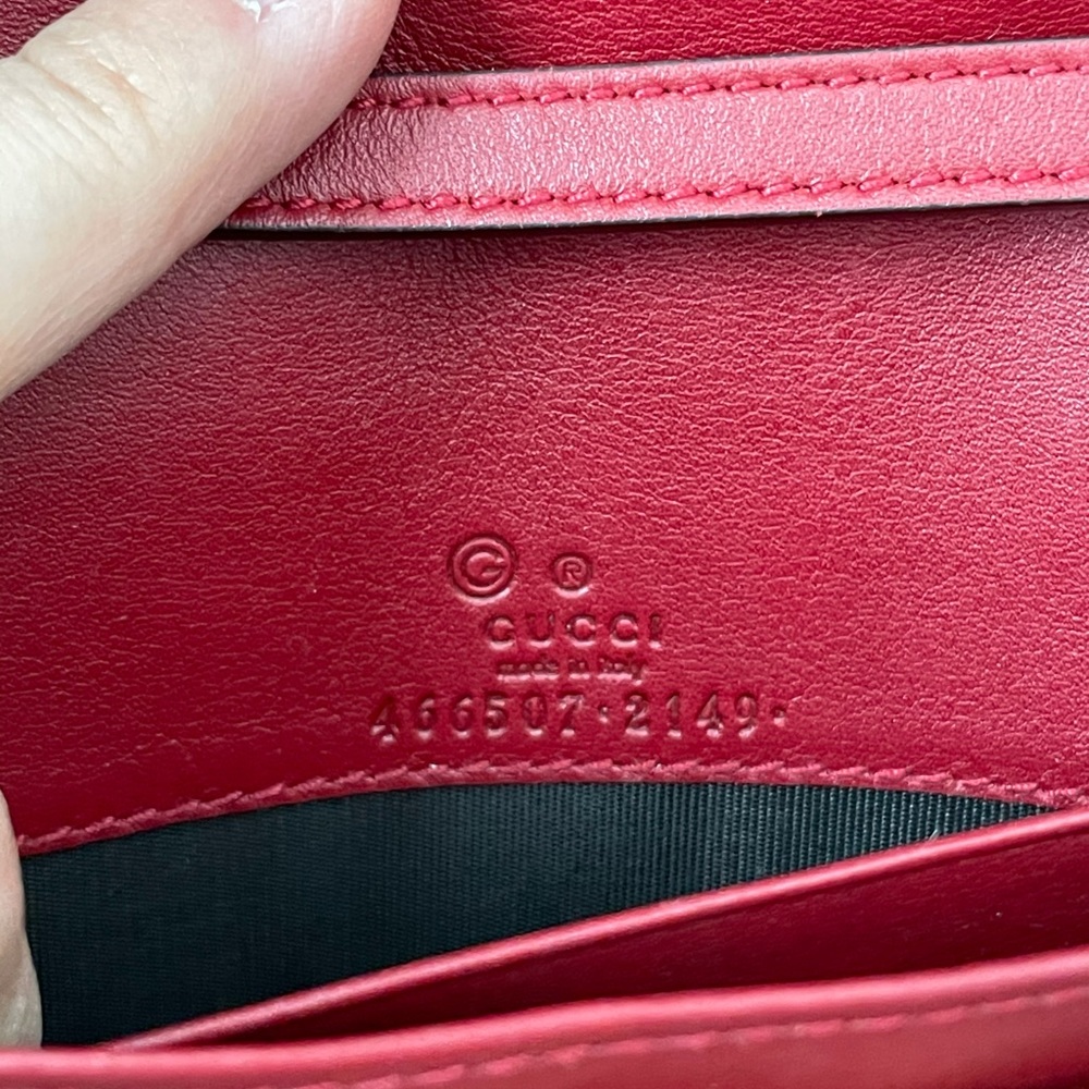 Gucci Guccissima WOC red burgundy - Picture 11 of 15